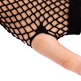 thumbnail image 3 of 2 Paires de Gants Longs Sans Doigts en Résille Néon Mode pour Femmes Sexy Beau Réchauffe-Bras, Vert Herbe, 3 of 9