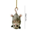 thumbnail image 3 of Sulaicai Christmas Ornament, Upside-Down Opossum Ornament for Christmas Tree, Nature-Themed Animals Possum Ornaments Hanging Decor, Opossum Gifts for Women Men, 3 of 6