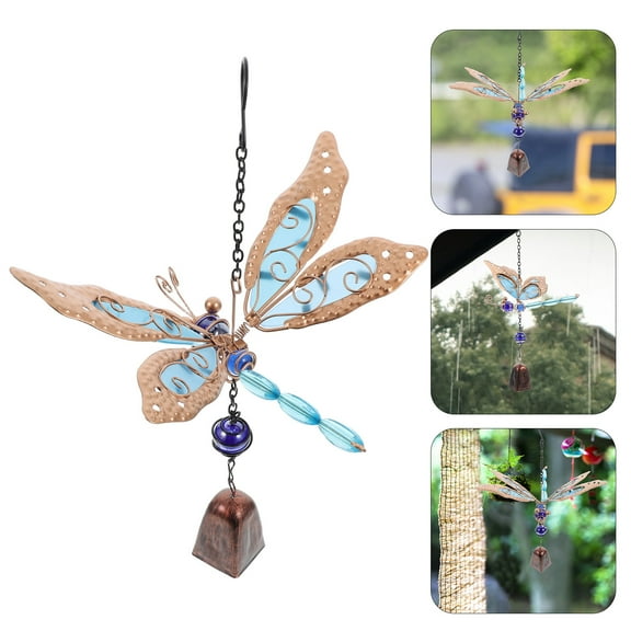 Masteelf Outdoor Dragonfly Wind Chimes Metal Wind Bell for Garden and Yard Decoration Wind Chimes for Patio and Balcony