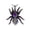 Purple, variant on Synthetic Black Crystal Rhinestones Tarantula Spider Insect Bug Pendant Necklace