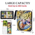 thumbnail image 4 of Anime Trading Card Zipper Binder for Dragon Ball Cards,4 Pocket with 50 Sleeves up to 400 Cards,Waterproof Dragon ball Cards Z Display Case, 4 of 6