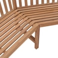 thumbnail image 6 of Charmma Patio Corner Bench 72.8"x72.8"x35.4" Solid Teak Wood, 6 of 7
