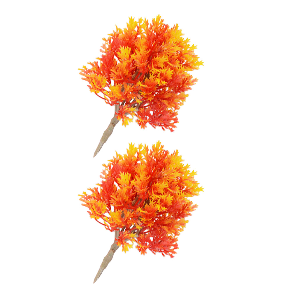 Arbre érable Artificiel Miniature - Décoration Maquette Paysage Pour Intérieur, Jardin, Table De Sable - 5