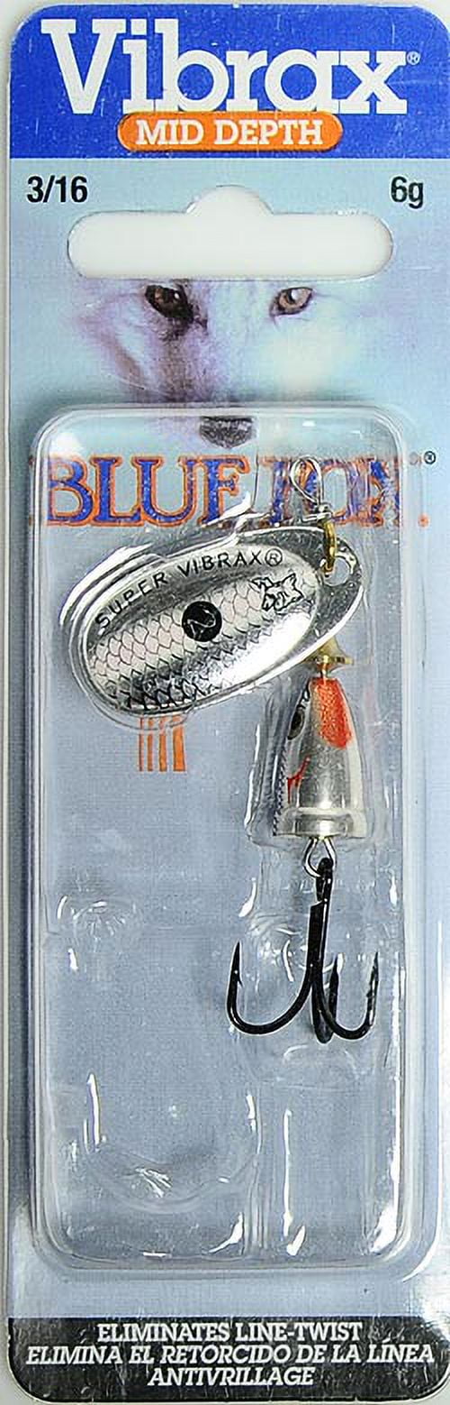 (2 pack) Blue Fox Classic Vibrax Size 3 Inline Spinner 1/4 oz Hot Pink/Flo Yellow Silver