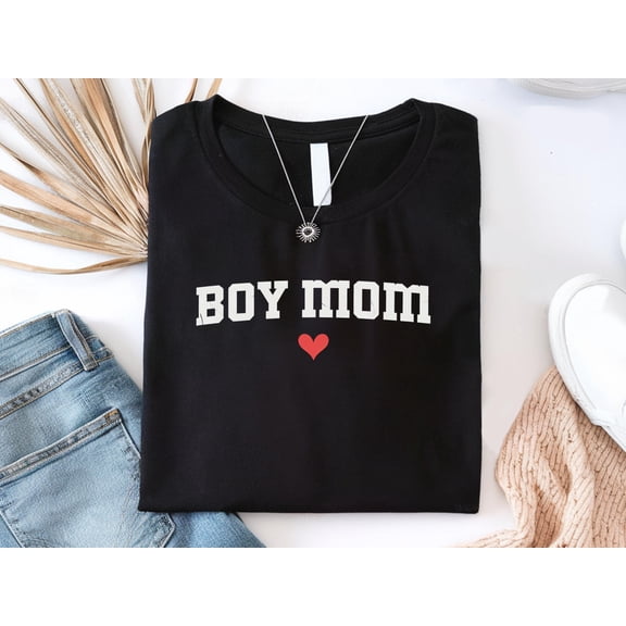 DeliFri Boy Mom Shirts, Boy-Mom Shirt, Mothers Days Gifts, T-Shirt Boy Mama, New Mothers Day Shirt, Mama Of Boys Shirt, Mom-T-Shirt, Mama Shirt Gift