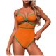 thumbnail image 5 of Trajes de Baño de Bikini de Mujer Sexy Sling de Color Sólido Cómodo, Nylon de Corte Alto para la Piscina de Playa Y las Vacaciones de Verano, 5 of 6