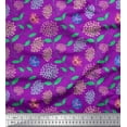 thumbnail image 1 of Soimoi Cotton Jersey Fabric Leaves & Floral Artistic Print Fabric by Yard 58 Inch Wide, 1 of 1