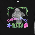 thumbnail image 4 of Inktastic Daytona Beach Florida Cute Swimming Manatee Boys or Girls Baby T-Shirt, 4 of 5