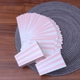 thumbnail image 4 of 24 Pcs Boîtes à Popcorn Motif Rayures Rugby Vaisselle Décorative pour Fêtes d'Anniversaire / Baby Showers / Graduations (Rose), 4 of 8