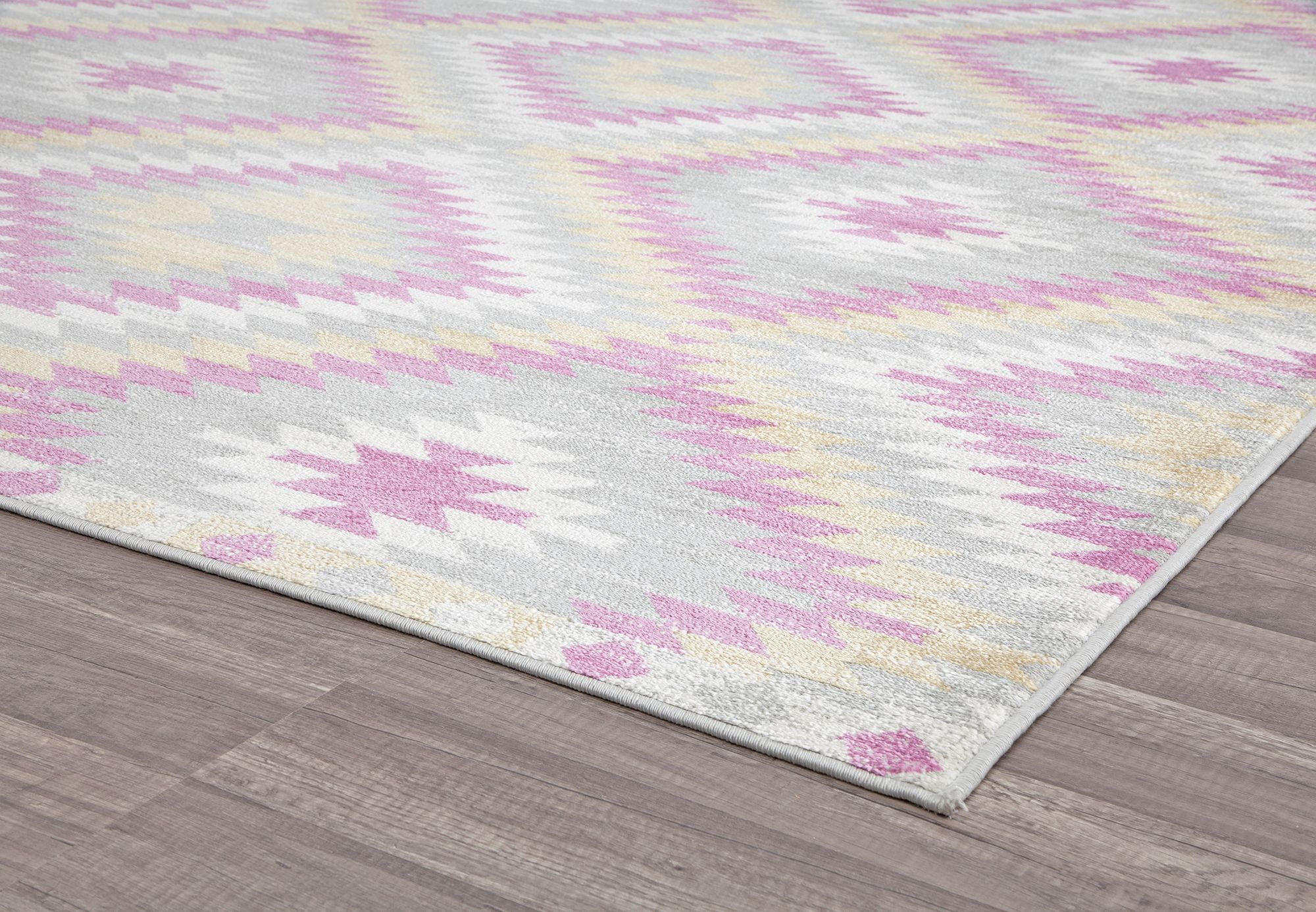 Soleil BR30R BubbleGum Tribal Moroccan Gray Area Rug, 8'9"x12'