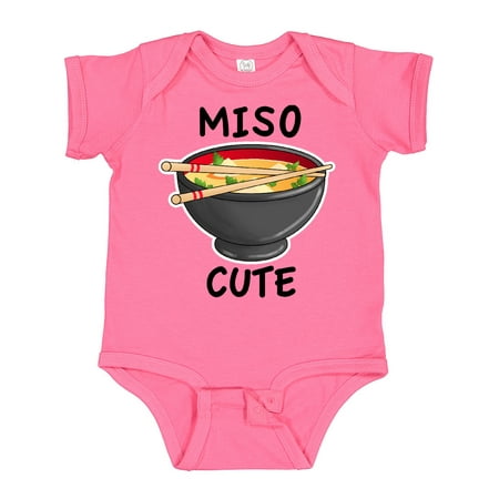 

Inktastic Miso Cute with Miso Soup Gift Baby Boy or Baby Girl Bodysuit