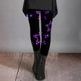 thumbnail image 2 of Women's Mardi Gras Leggings Glitter Print High Waisted Tummy Control Tights 2026 Trendy Carnival Party Gift Outfit Yoga Pants, 2 of 3