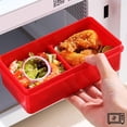 thumbnail image 4 of Durable Lego-Themed Lunch Containers, Iconic Design, Non-Toxic Food Safe Polypropylene - Building Plate Lid for Creative Play & Mealtime - Leakproof & Dishwasher Safe (3, 4 of 6