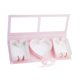 thumbnail image 4 of Caja de regalo de flores del día de la madre, presente liviano envolviendo la tapa transparente Mometa con forma de letra, rosa, 4 of 9