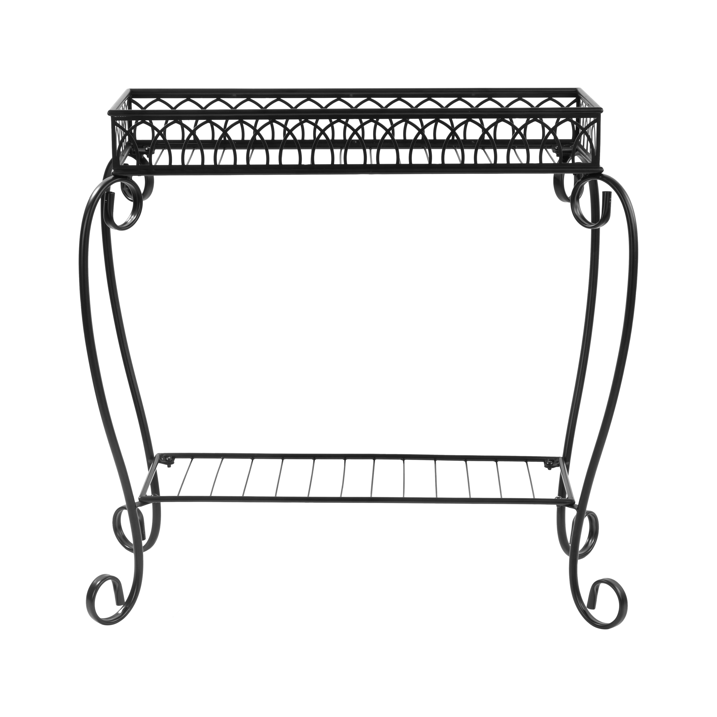 Mainstays Traditional 2-Tier Plant Stand, 26" L x 13" W x 26" H