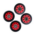 thumbnail image 3 of fastboy High-performance PU Wear-Resistant Inline Skate Wheel 58mm 82A Replacement Black+Red 58x58x32mm 1Set, 3 of 6