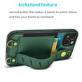 thumbnail image 3 of Tiflook iPhone 13 Pro (6.1 inch) 2021 Wallet Case PU Leather Wristlet Card Holder Slot Carrying [Removable Crossbody Strap] Purse Cover Green, 3 of 7