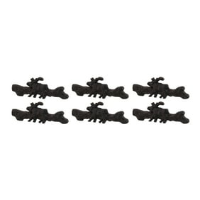 Rustic Brown 12 Piece Cast Iron Moose Drawer Pull Cabinet Knob Set