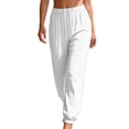 thumbnail image 2 of Women's Quick Dry Athletic Jogger Pants Elastic High Waist Drawstring Lightweight Long Pants Solid Color Versatile Casual Sports Pants with Pockets, 2 of 6