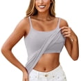 thumbnail image 5 of Women's Tank Tops Solid Sleeveless Turtleneck Slim Fit Basic Casual Tank Blouse Top, 5 of 6