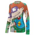 thumbnail image 4 of Rugrats Women's Sunscreen Shirt Long Sleeve Workout Tops Crewneck Soft Comfy Tees Casual T-Shirt S, 4 of 7