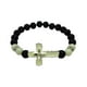 thumbnail image 2 of Luminoso pulsera de aleación con incrustaciones de 8MM piedra volcánica luminosa pulsera de cuentas, 2 of 8