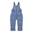 thumbnail image 4 of Edvintorg 1-4Years Baby Winter Clothes Kids Snowsuit Boys Girls Fashion Solid Color Warm Down Jackets + Thicken Jumpsuit Sets Infant Overalls Children's Tracksuit, 4 of 7