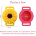 thumbnail image 2 of Sunflower Pet Apple AirTag Case for Collar, Durable Silicone AirTag Holder for Dogs and Cats Summer Anti-Lost AirTag Cover Suitable for AirTag 2021 (Yellow+Pink), 2 of 5