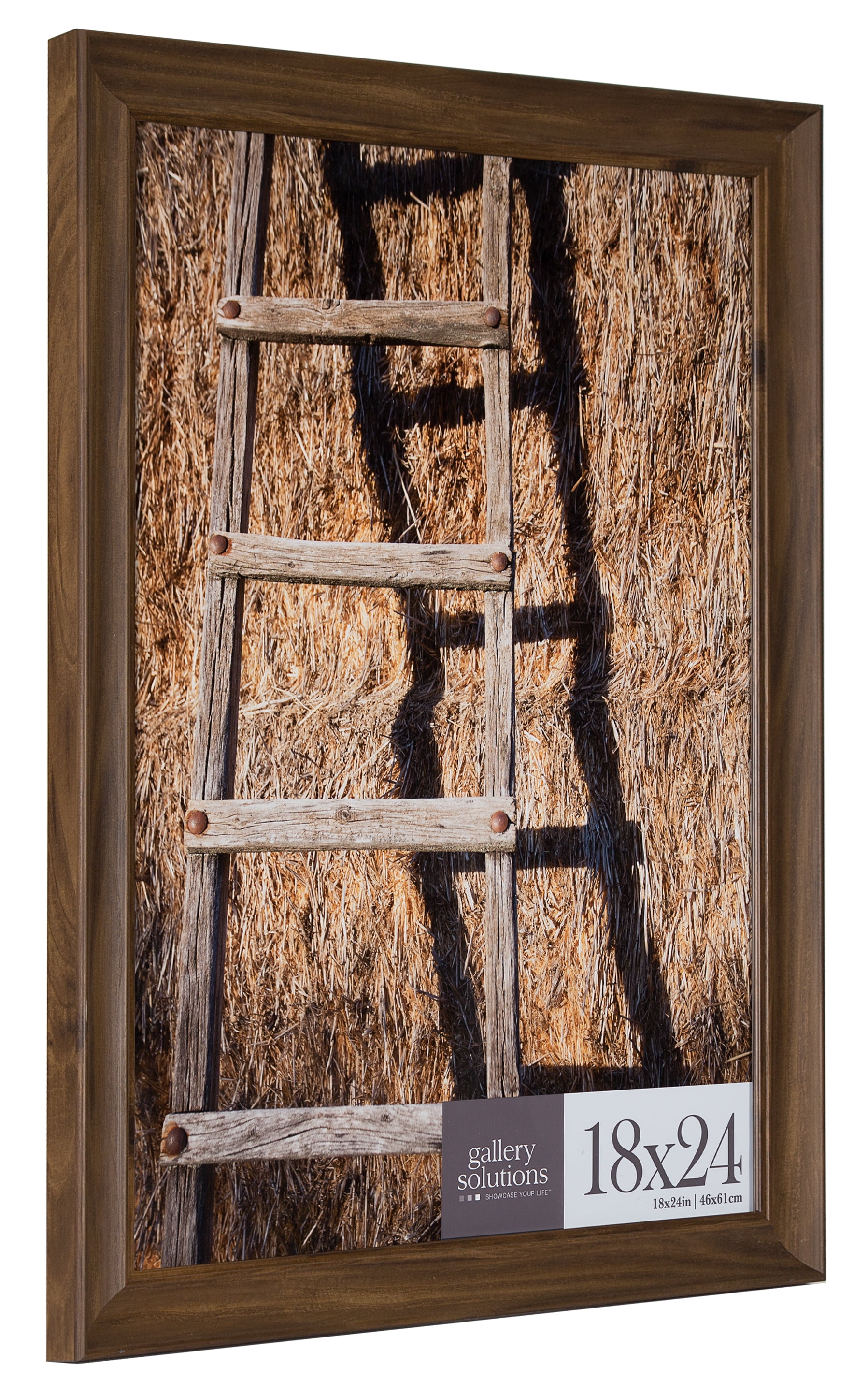 Gallery Solutions 18" x 24" Walnut Large Wall Picture Frame