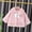 117#Pink, variant on Winter Baby Girls Bow Decoration Plush Warm Cotton Coat
