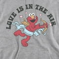 thumbnail image 2 of Sesame Street Elmo Love is in the Air Adult Pull-Over Hoodie, Athletic Heather, Medium, 2 of 4