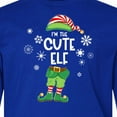 thumbnail image 4 of Inktastic Funny Christmas I'm the Cute Elf with Shoes and Hat Long Sleeve Youth T-Shirt, 4 of 5