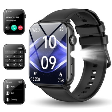 NEW Smart Watch Fits for Android and iPhone Samsung,1.91'' Smartwatch for Men Women,Sports Modes Fitness Tracker with Answer Make Calls/Message Reminder, IP68 Waterproof