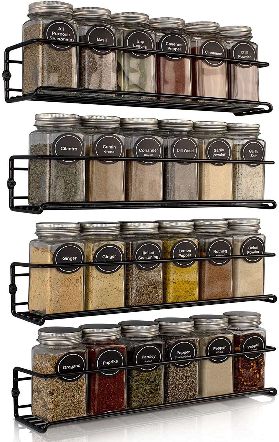 Space Saving Spice Rack Organizer for or Wall Mounts Easy To