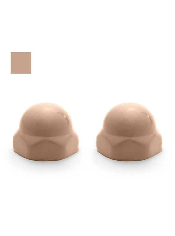 American Standard Replacement Ceramic Toilet Bolt Caps - Set of 2 - Persian Brown