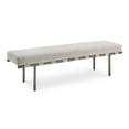 thumbnail image 2 of Moe's Home Collection Carson Dining Bench Metal Beige, 2 of 7