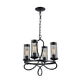 thumbnail image 1 of Lampe Suspendue 4LT - Finition Noir Rustique, 1 of 1