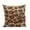 Brown, variant on 18 x 18 in. Jaguar Animal Faux Fur Luxury Throw Pillow, Gray & Silver
