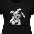 thumbnail image 4 of Inktastic Schnauzer with Heart Women's Plus Size T-Shirt, 4 of 5