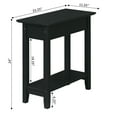 thumbnail image 4 of Convenience Concepts American Heritage Flip Top End Table with Charging Station and Shelf, Black, 4 of 5