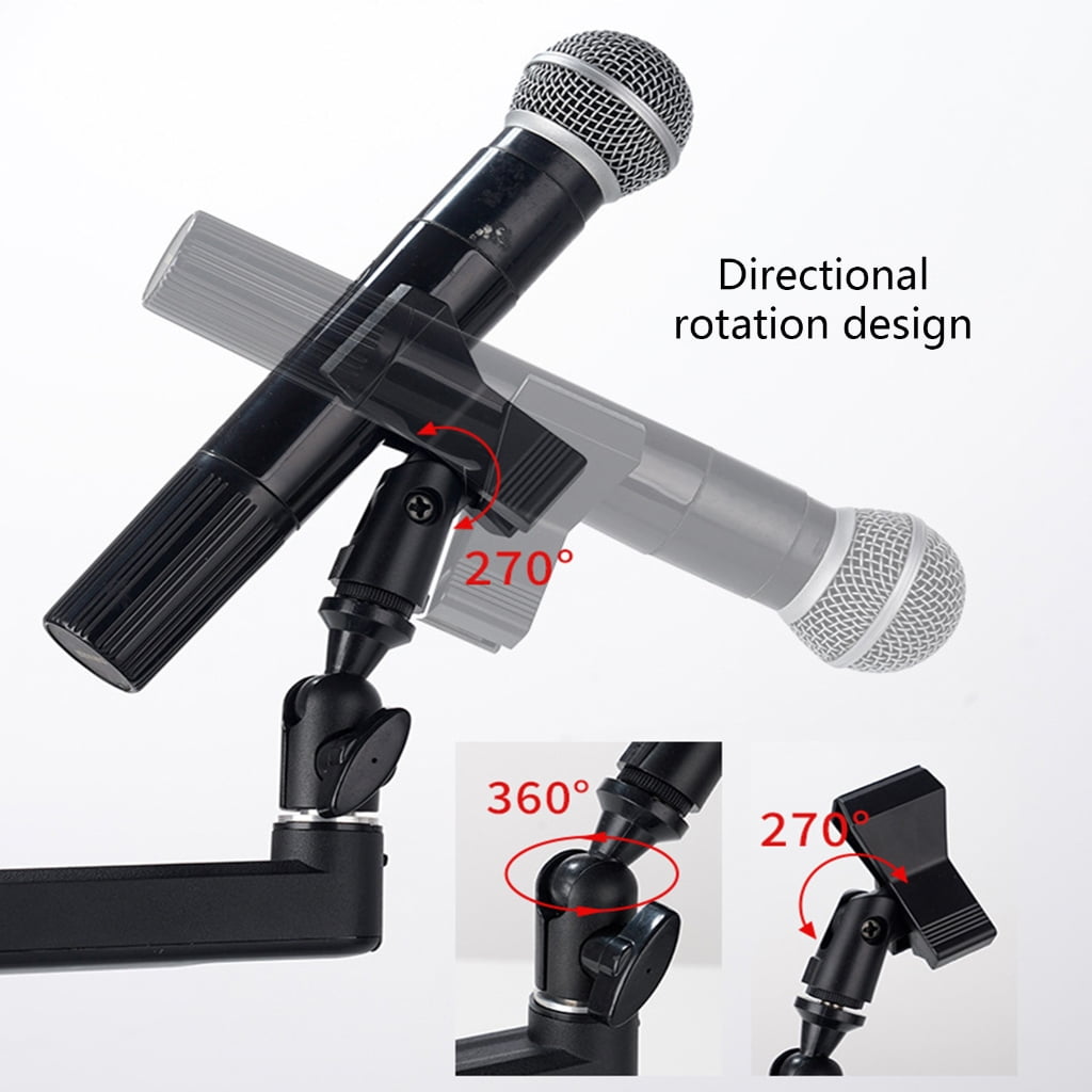Aluminum Alloy Boom Arm Mic Stand Clamp Holder Stand For Long Time And Stability In Various Recording Setting
