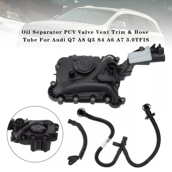 Oil Separator PCV Valve Vent Trim & Hose Tube For Audi Q7 A8 Q5 S4 A6 A7 3.0TFIS