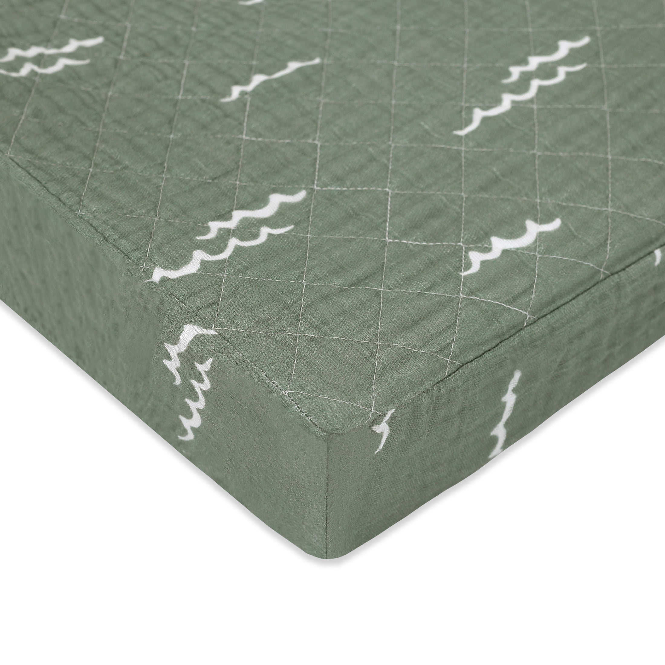 Babyletto Quilted Changing Pad Cover in GOTS Certified Organic Muslin Cotton