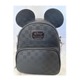 thumbnail image 2 of Bolso Loungefly Mickey Mouse con textura a cuadros convertible, 2 of 3