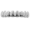 thumbnail image 3 of 18 K moda 8 parrillas dentales boca dientes tapas Punk joyería regalos Blanco - Parrillas superiores jinwen Parrillas Colmillos, 3 of 8