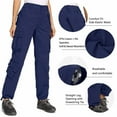 thumbnail image 5 of TRGPSG Women's Cargo Pants with 8 Pockets Cotton Casual Work Pants Y2k Camo Cargo Pants(No Belt),Royal Blue 12, 5 of 11