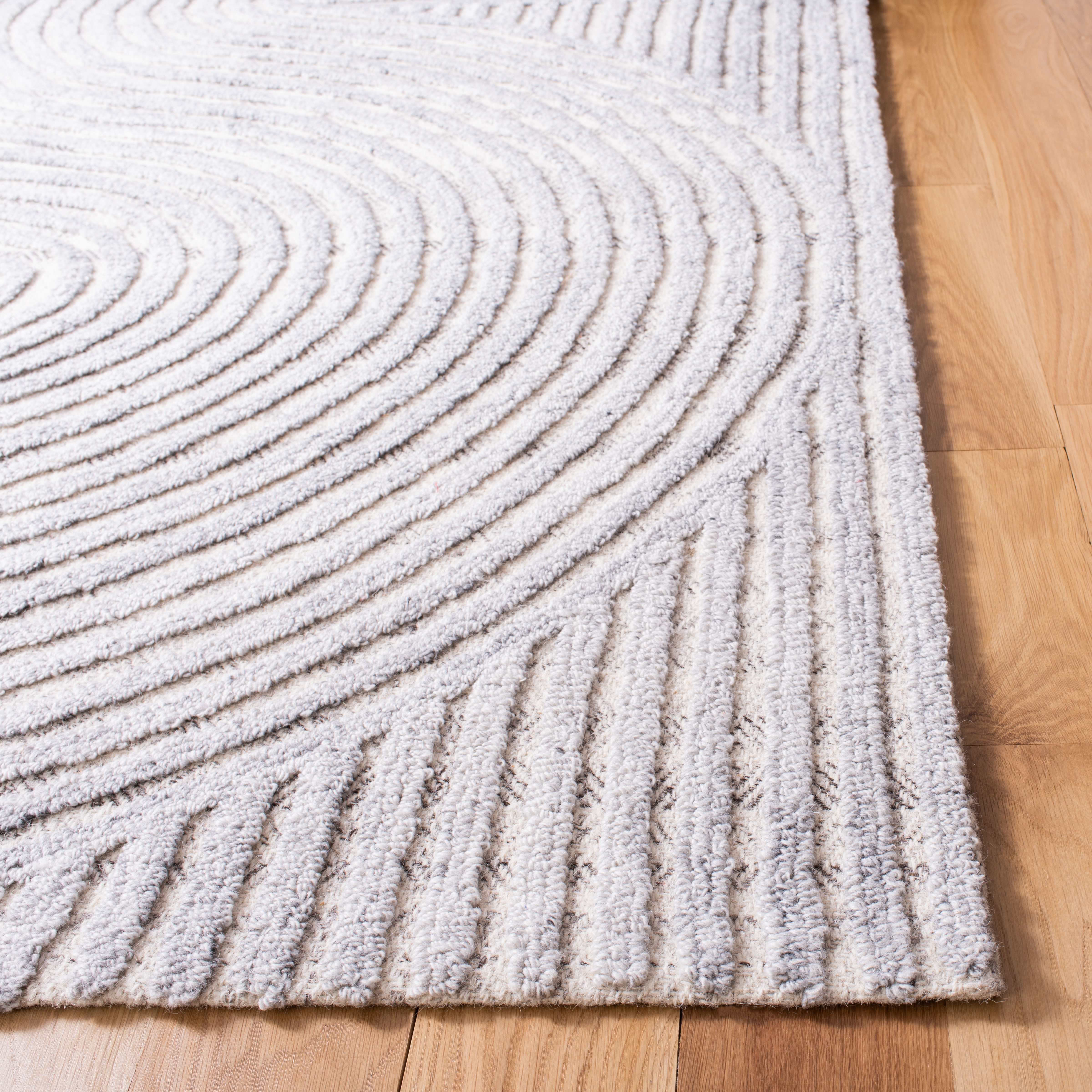 SAFAVIEH Southampton Landen Abstract Area Rug, Grey, 8' x 8' Square