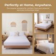 thumbnail image 3 of REGALWOVEN Fitted Microfiber Bed Sheets for All-Season Comfort and Breathability White 1 PC 53.9x74.8 inch, 3 of 5