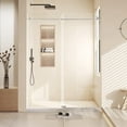 thumbnail image 2 of Tuekys 60"*72" (10mm) Stainless Steel Modern Frameless Shower Door, Tempered Glass Shower Doors with Seal Strip Parts and Handle, 2 of 9