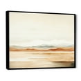 thumbnail image 2 of Designart "Beige Horizon In Minimalist Mountains" Landscape Mountains Floater Framed Canvas Art Print, 2 of 5